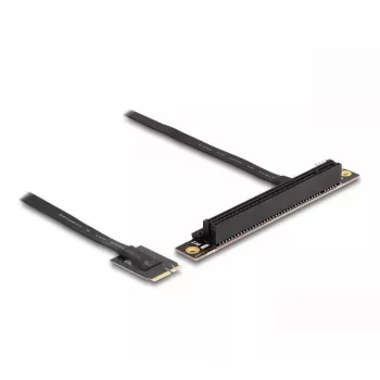 Adattatore DeLOCK M.2 Key A+E a PCIe x16 NVMe piegato con cavo da 20 cm