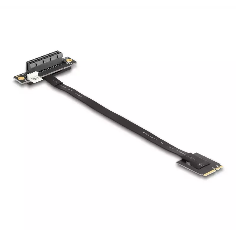 Adattatore DeLOCK M.2 Key A+E a PCIe x4 NVMe piegato con cavo da 20 cm