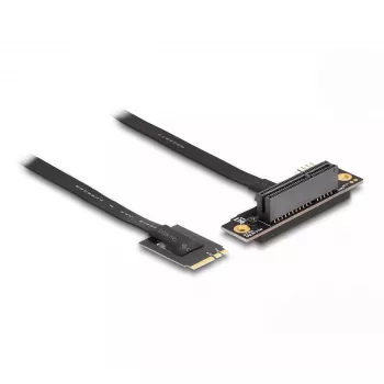 Adattatore DeLOCK M.2 Key A+E a PCIe x4 NVMe piegato con cavo da 20 cm