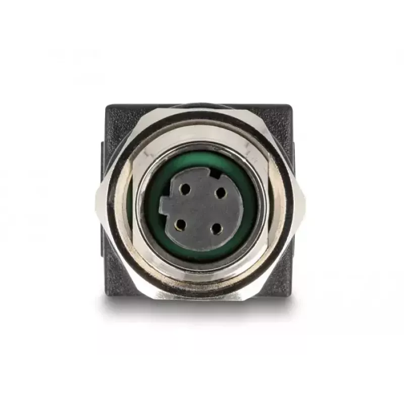 Adattatore DeLOCK M12 codifica D 4 poli femmina a RJ45 femmina dritto