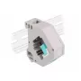 Delock 87173 Adattatore Keystone da SC Simplex a SC Simplex per guida DIN, acqua