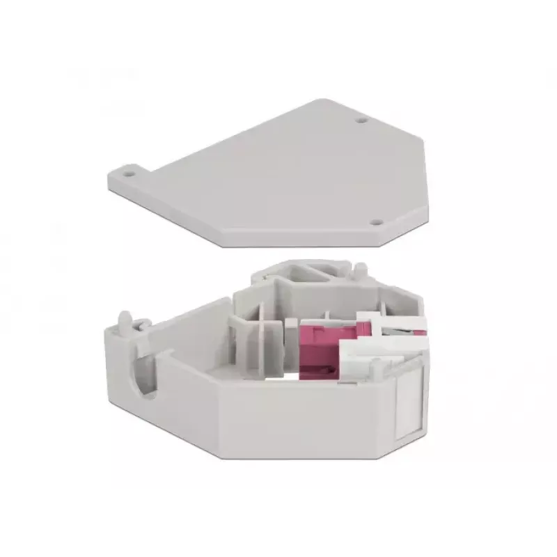 Delock 87182 Modulo Keystone per guida DIN adattatore SC Simplex, viola