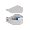 Modulo Keystone DELOCK 87189 — LC a LC duplex, colori blu/grigio/bianco, 60,1×59,4×21,6 mm