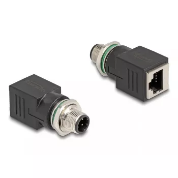 Cambia-sesso per cavo DeLOCK 60061 M12 RJ-45 nero