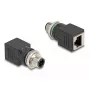 Cambia-sesso per cavo DeLOCK 60061 M12 RJ-45 nero