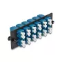 Pannello adattatore in fibra ottica DeLOCK LC duplex UPC 12 porte blu
