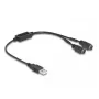 Cavo DeLOCK 61061 PS/2 0,43 m 2x 6 pin Mini-DIN USB A nero