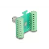 Adattatore modulo di trasferimento DeLOCK M12 17 poli codifica A maschio su morsettiera a 18 poli