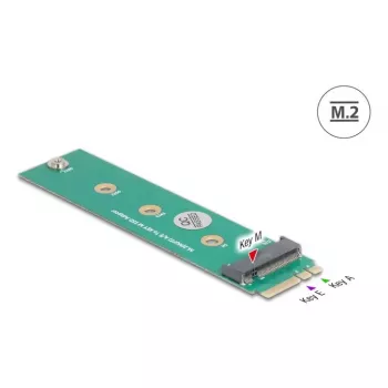 DeLOCK adattatore interno M.2 64343 host M.2 maschio verde