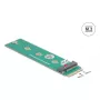 DeLOCK adattatore interno M.2 64343 host M.2 maschio verde