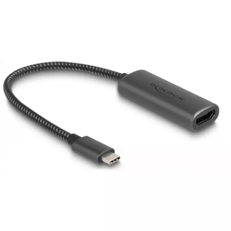 Adattatore cavo video DeLOCK 64229 0,2 m USB Type-C a HDMI nero