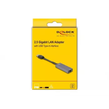 DeLOCK 66247 adattatore cavo RJ-45 USB A grigio 0,09 m