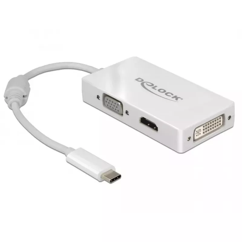 Adattatore video DeLOCK 63924 USB Type-C 3840x2160 60Hz bianco