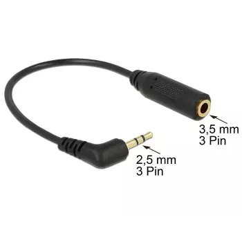 Cavo audio DeLOCK 0,175 m 2,5 mm/3,5 mm