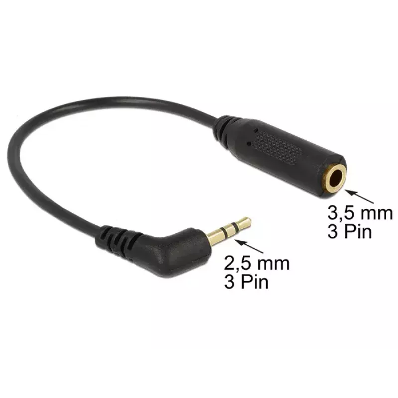 Cavo audio DeLOCK 0,175 m 2,5 mm/3,5 mm