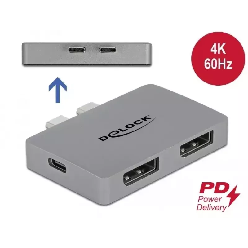 Adattatore Dual DisplayPort DeLOCK 64001 per MacBook