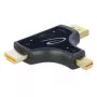 DeLOCK 64059 adattatore monitor 3-in-1, ingresso HDMI / DisplayPort / mini DisplayPort a uscita HDMI, 4K 60 Hz, nero