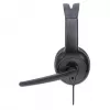 Manhattan headset mono over-ear (USB), braccio microfono (imbottito), confezione retail, archetto regolabile, telecomando sul cavo, cuscinetti auricolari, USB-A per audio e microfono, cavo 1,5 m, tre anni di garanzia