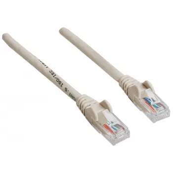 Intellinet cavo patch di rete, Cat6, 20 m, grigio, CCA, U/UTP, PVC, RJ45, contatti placcati oro, protezione linguetta, guaina antitorsione, garanzia a vita