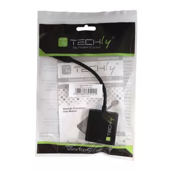 Techly convertitore HDMI Mini C a VGA IDATA HDMI-VGA4, VGA (D-Sub), HDMI Type-C (Mini), maschio, femmina, 1920 x 1080 pixel, 1080p, 720p, 480p