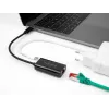 DeLOCK 61026 adattatore di genere per cavi USB-C su RJ45 nero
