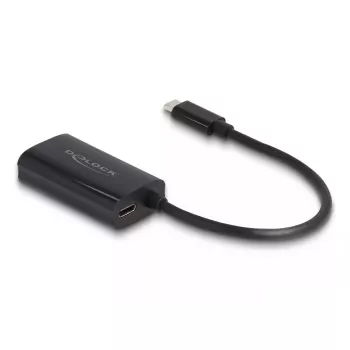 DeLOCK 61026 adattatore di genere per cavi USB-C su RJ45 nero