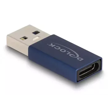 DeLOCK adattatore USB USB Type-A maschio su USB Type-C femmina 10 Gbit/s blu