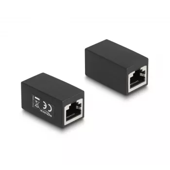 DeLOCK adattatore RJ45 femmina su RJ45 femmina Cat.6 nero