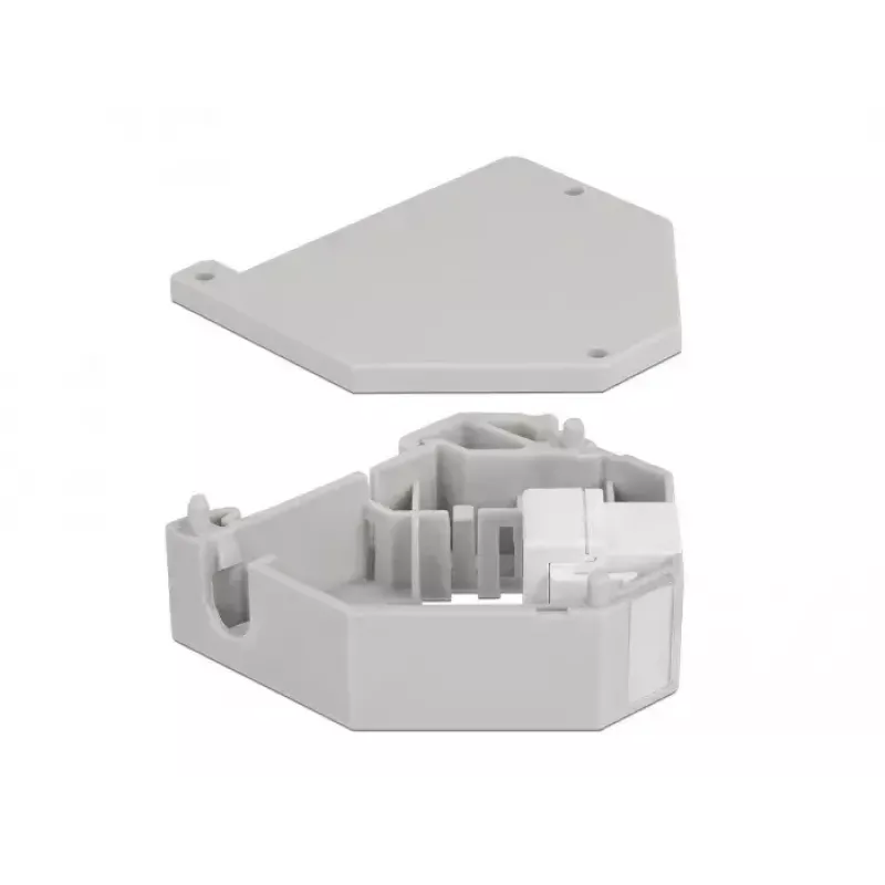 Modulo keystone DELOCK 87163 — USB A su USB A, grigio/bianco, 60,1×59,4×21,6 mm