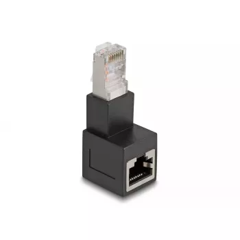 DeLOCK adattatore RJ45 maschio su RJ45 femmina Cat.6A 90° ad angolo verso il basso