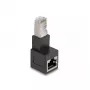 DeLOCK adattatore RJ45 maschio su RJ45 femmina Cat.6A 90° ad angolo verso il basso