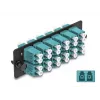 DeLOCK pannello adattatore fibra ottica LC Duplex OM4 12 porte aqua