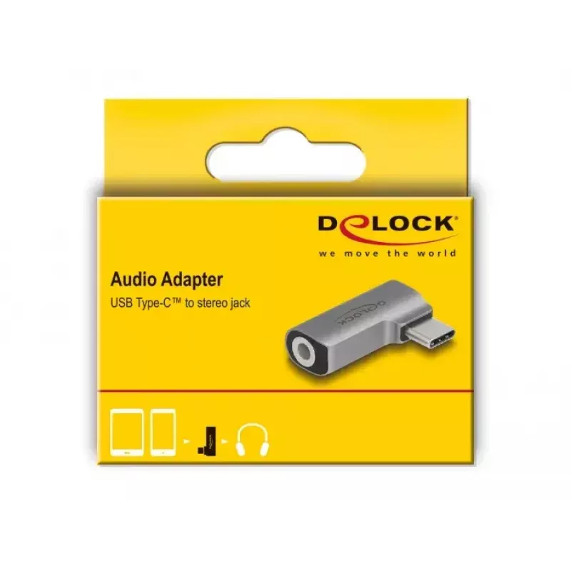 DeLOCK 64192 adattatore audio USB Type-C maschio a jack da 3,5 mm a 4 pin femmina
