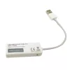 Techly convertitore USB2.0 a Fast Ethernet 10/100 Mbit/s, cablato, USB, Ethernet, 100 Mbit/s, bianco