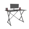 Scrivania gaming Techly per PC con bordo ergonomico smussato nero