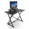Scrivania gaming Techly per PC con bordo ergonomico smussato nero