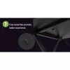 Scrivania gaming Techly per PC con bordo ergonomico smussato nero