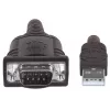 Manhattan 151801 cavo convertitore da USB-A a seriale RS232 DB9, maschio/maschio, 45 cm