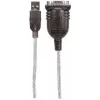 Manhattan 151801 cavo convertitore da USB-A a seriale RS232 DB9, maschio/maschio, 45 cm