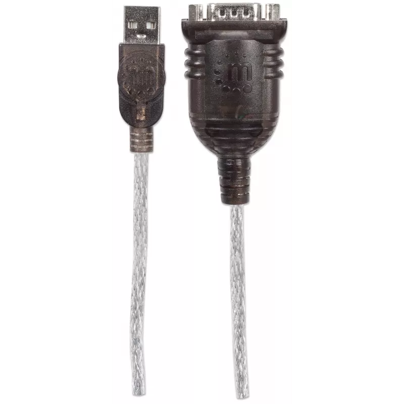 Manhattan 151801 cavo convertitore da USB-A a seriale RS232 DB9, maschio/maschio, 45 cm