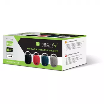 Techly ICASBL321BL altoparlante portatile/da festa mono altoparlante portatile blu 5 W