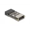 Delock adattatore da USB 2.0 pin header femmina a USB Type-E Key A interno femmina