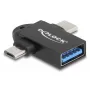 Adattatore cavo DeLOCK 60739 USB Type-A USB Type-C USB Micro-B nero