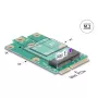 DeLOCK 64338 adattatore interno M.2 Mini PCI Express maschio