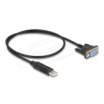DeLOCK 67381 adattatore USB 2.0 a RS-232 DB9 seriale 0,5 m