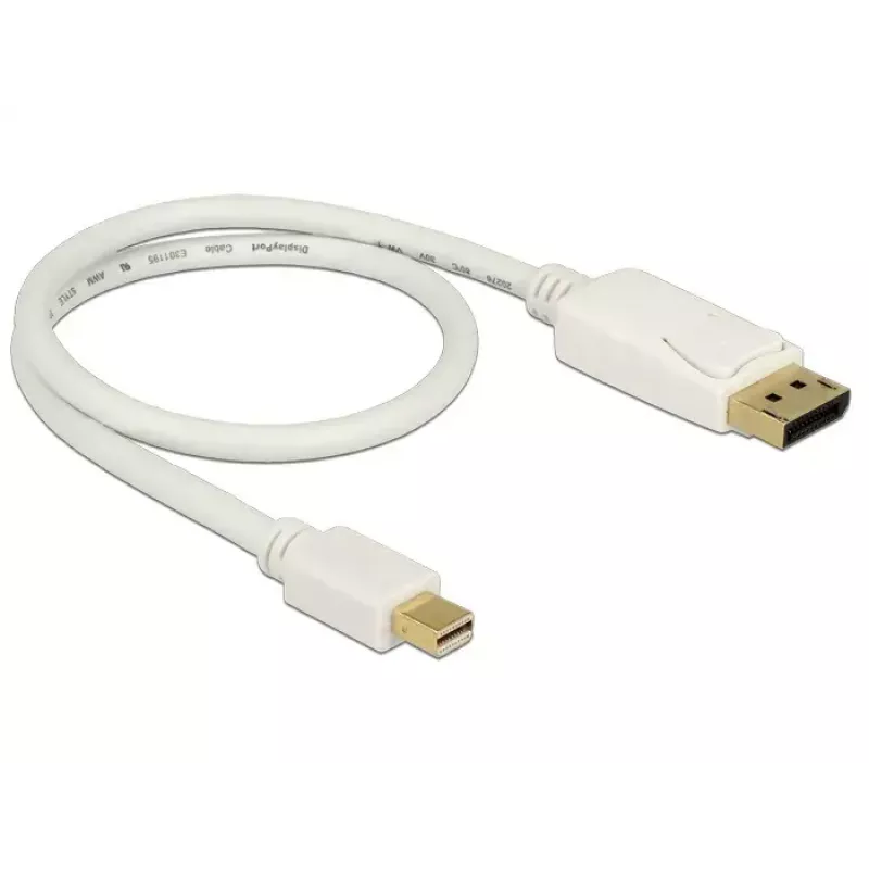 Cavo Mini DisplayPort a DisplayPort DeLOCK 83985 0,5 m bianco