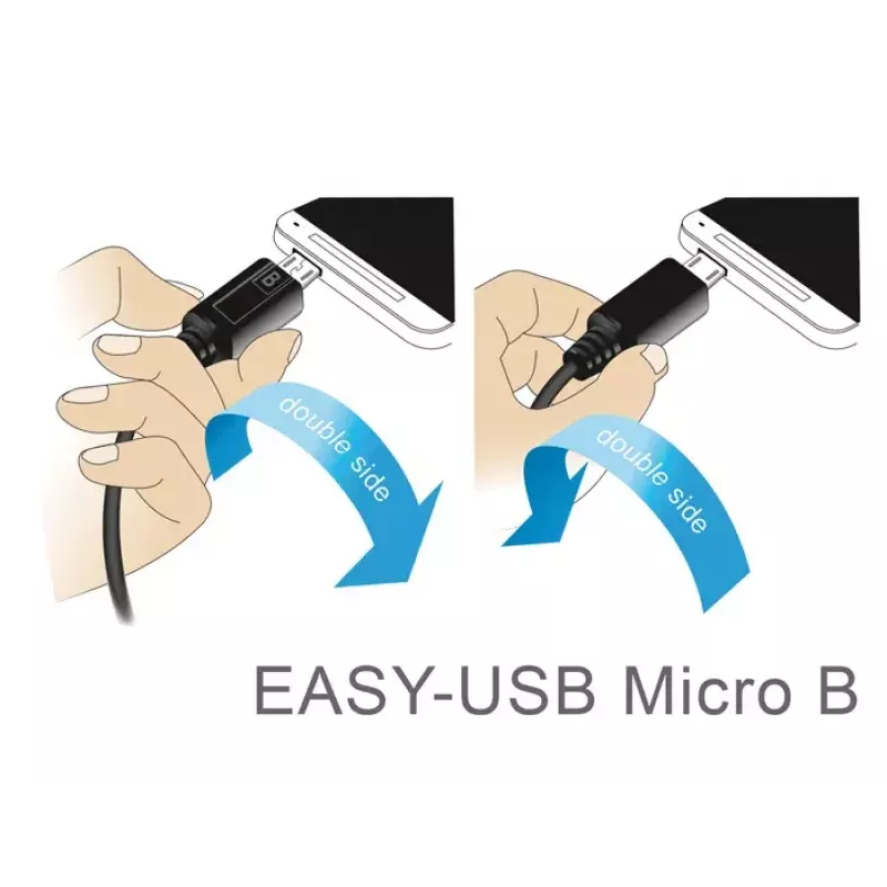 Cavo USB DeLOCK 83848 USB 2.0 1 m USB A Micro-USB B nero