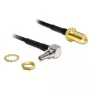 Cavo di segnale DeLOCK 88466 0,2 m nero oro argento