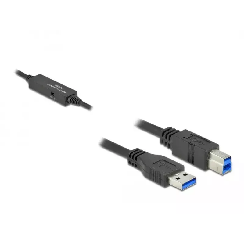 Cavo USB DeLOCK 85379 USB 3.2 Gen 1 5 m USB A USB B nero