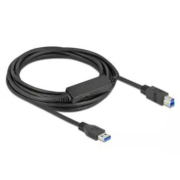 Cavo USB DeLOCK 85379 USB 3.2 Gen 1 5 m USB A USB B nero